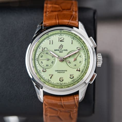 breitling b09 silver|breitling b09 pistachio.